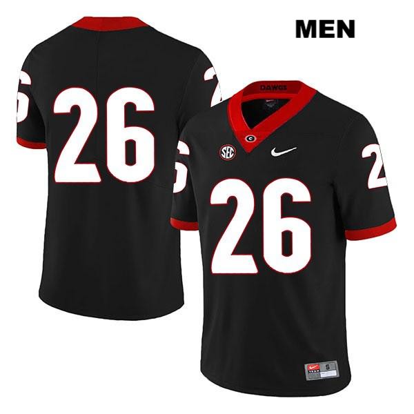 Georgia Bulldogs Men's Patrick Burke #26 NCAA No Name Legend Authentic Black Nike Stitched College Football Jersey MBU6056RI